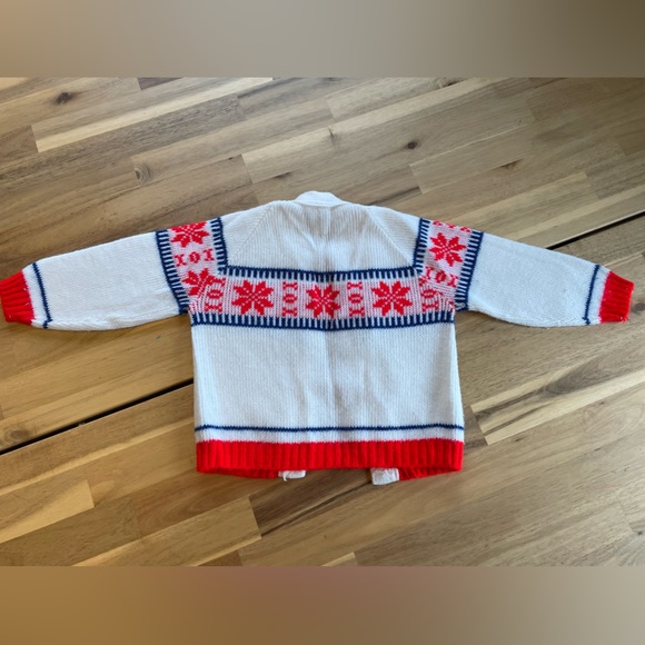 Sears Roebuck and Co vintage Fair Isle Toddler Cardigan - Picture 5 of 6